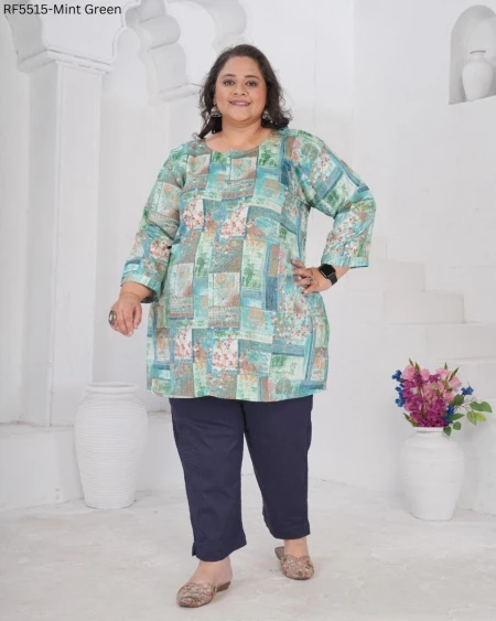 Rayon Slub Printed Kurti Casual Daily Wear Stylish Short Kurti!