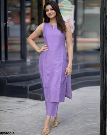 Elegant Roman Silk Top & Pant Set with Crepe Inner – Stylish Ethnic Wear for Women!
