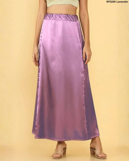 Comfortable Ultra Satin Saree Petticoat with Drawstring & Bakram!