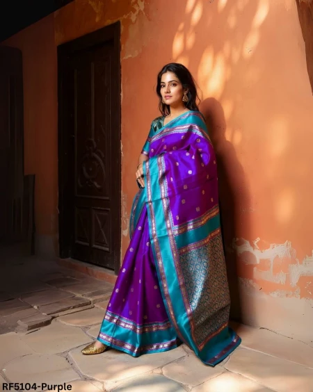 Elegant Soft Litchi Silk Saree with Jacquard Work!
