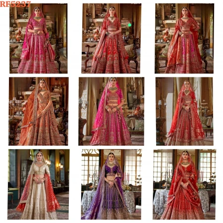 Designer Raw Silk Embroidered Lehenga Choli with Stylish Double Dupatta!