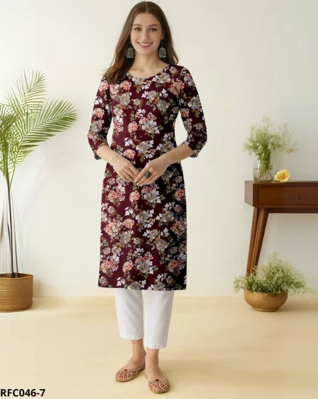 Premium Heavy Crepe Kurti Combo –  40 Designs!