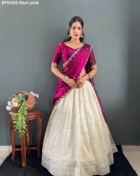 Festive Glow – Designer Tissue Silk Lehenga with Dupatta