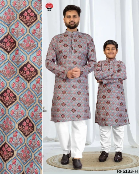 Father & Son Kurta With Pajama Combo In Soft Cotton!