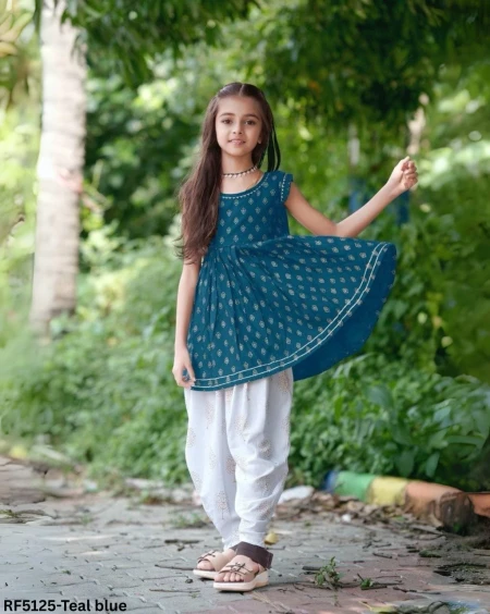 Designer Patiala Dhoti Set for Kids – Party & Festive Wear!