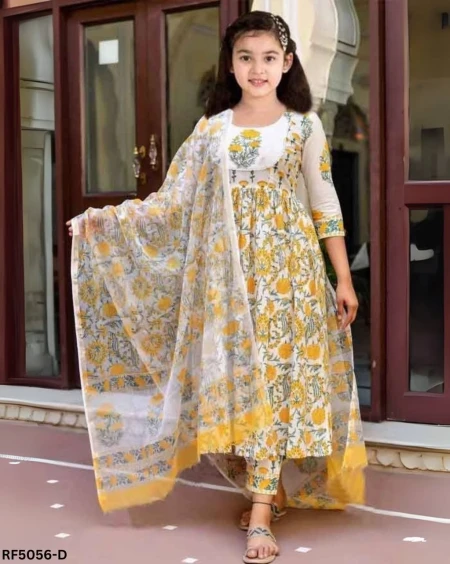 Adorable Elegance  – Magic Cotton Kurti for Kids!