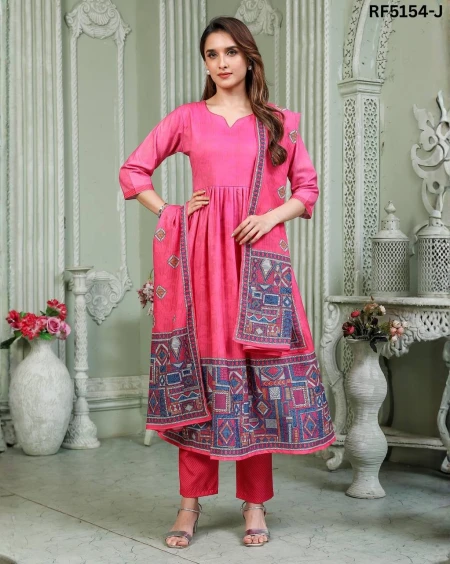 Premium Cotton Blend Printed Kurti Set for Elegant Look!
