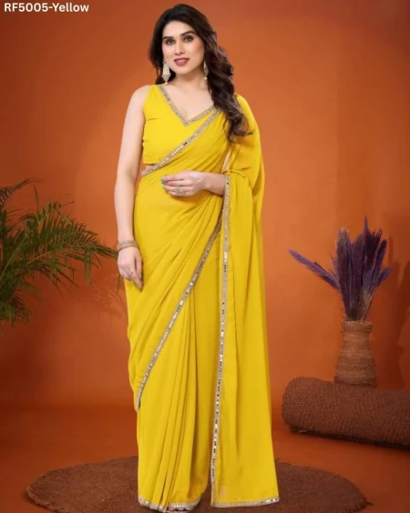 Drape the Sparkle: Real Mirror Work Saree!
