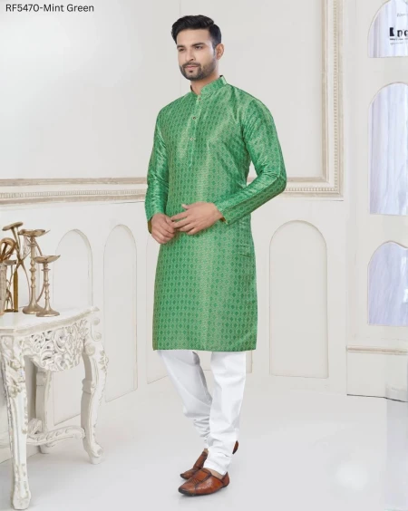 Jacquard Digital Print Kurta Pajama Stylish Ethnic Wear for Men!