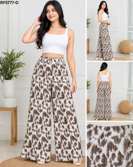 Heavy Lycra Printed Pant Stretchable Wrinkle Free Casual Wear!