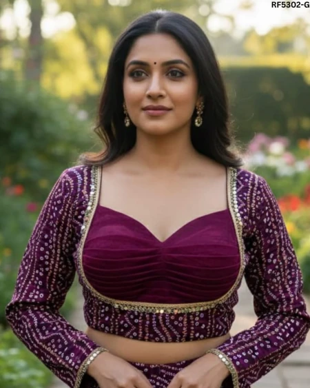 Designer Party Wear Blouse with 3D Embroidery!