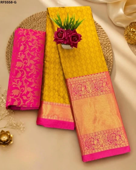 Pure Mercerised Cotton Silk Saree with Rich Zari Border!