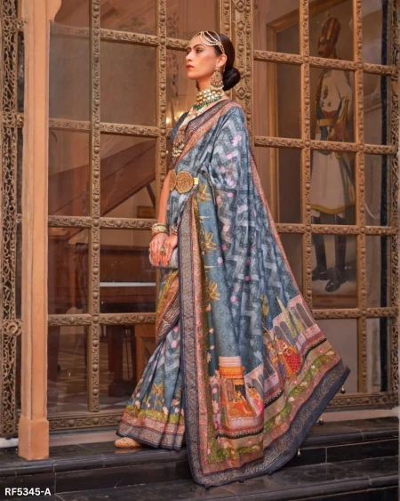 Art in Every Drape – PV Silk Woven Saree with Designer Pallu!