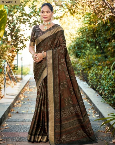 Cotton Digital Print Saree Comfortable Daily Wear for Women!