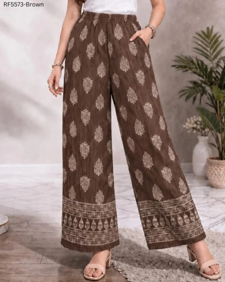 Heavy Lycra Printed Pant Stretchable Wrinkle Free Casual Wear!