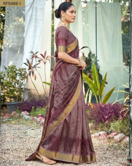 Cotton Digital Print Saree Comfortable Daily Wear for Women!