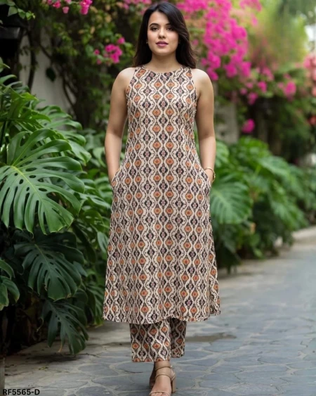 Flex Cotton Printed Kurti Set Daily Wear for Women!