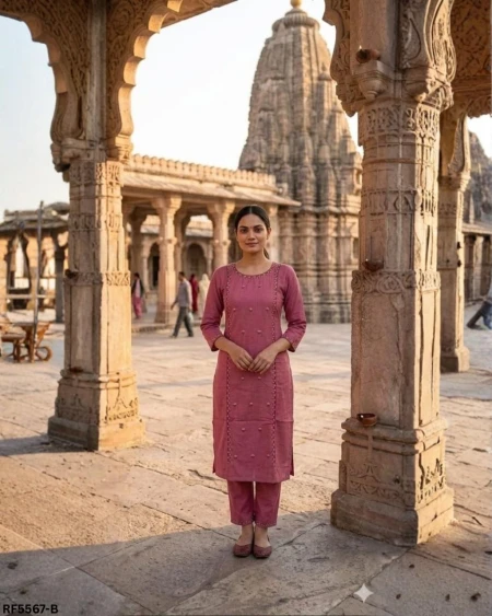 Cotton Embroidered Comfortable Kurti For Daily Wear!