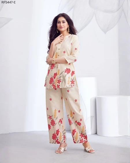 Cotton Printed Co-ord Set Elegant Ethnic Wear!