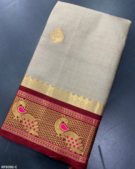 Soft Silk Saree with Paithani Zari Weaving – Elegant Drapes!