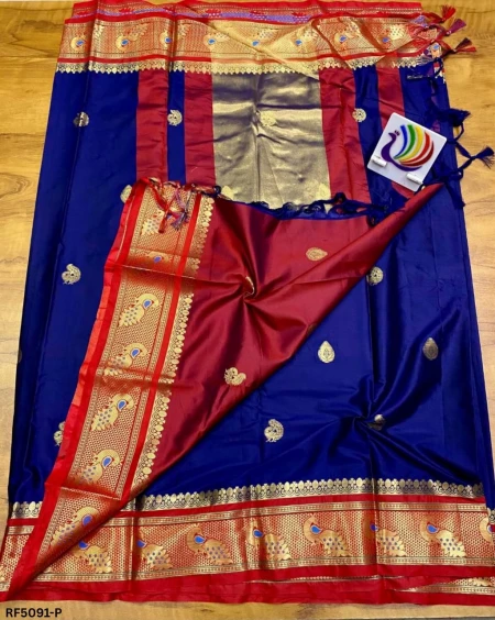 Soft Silk Saree with Paithani Zari Weaving – Elegant Drapes!