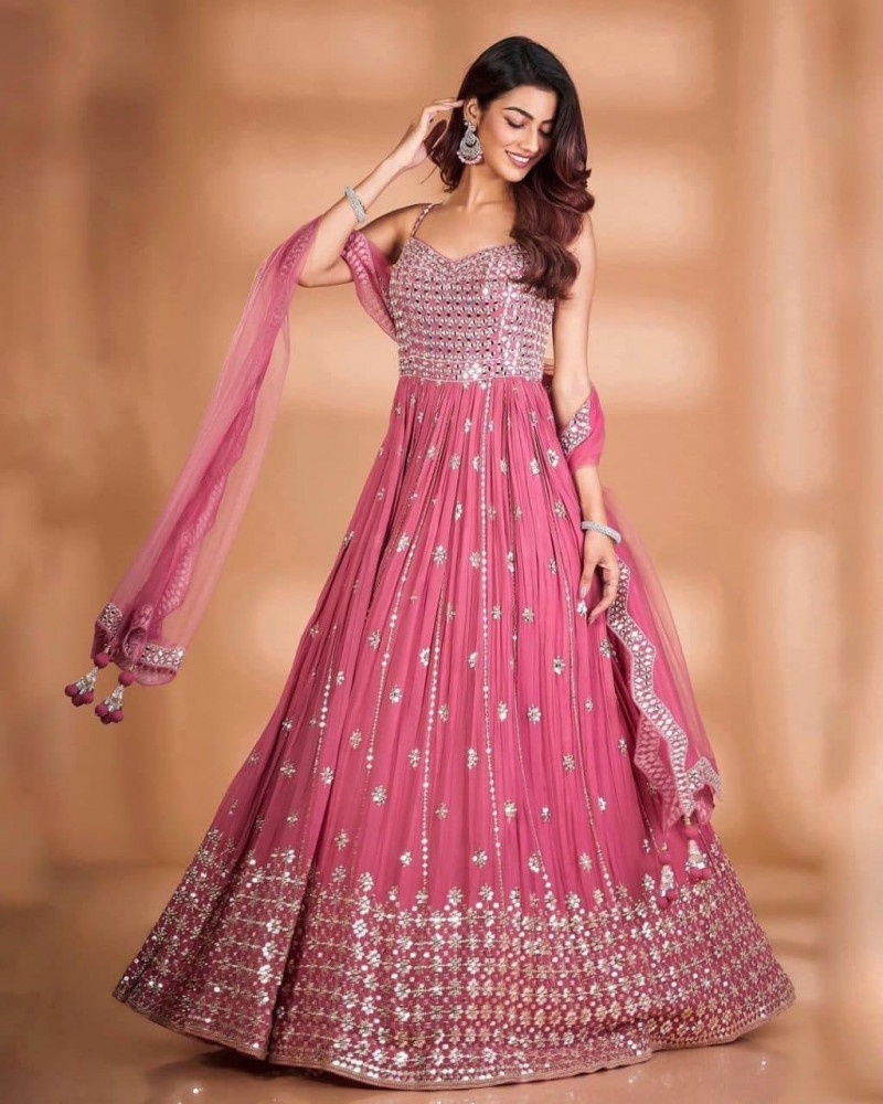 Prominent Rosy Pink Color One Piece 