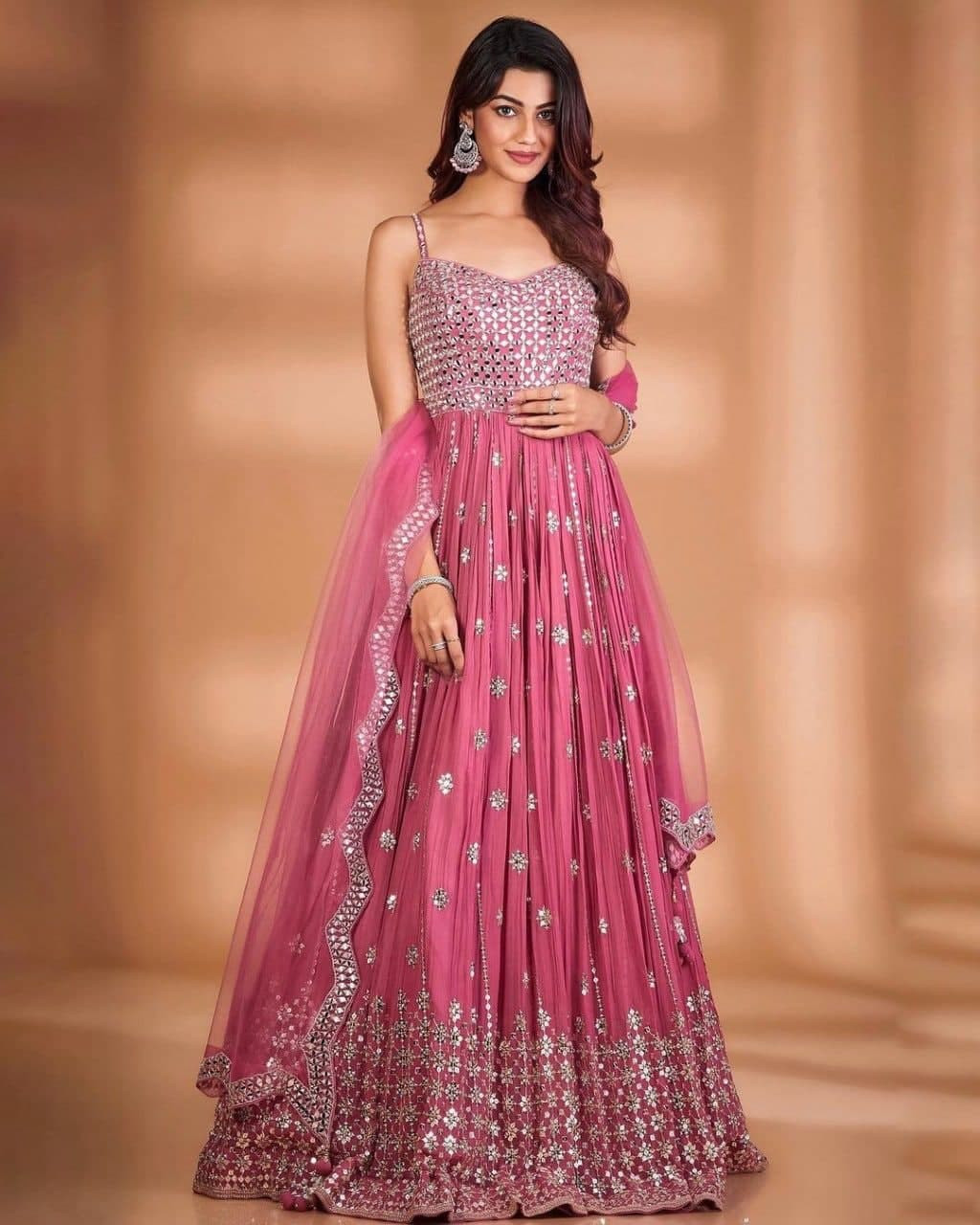 Prominent Rosy Pink Color One Piece 