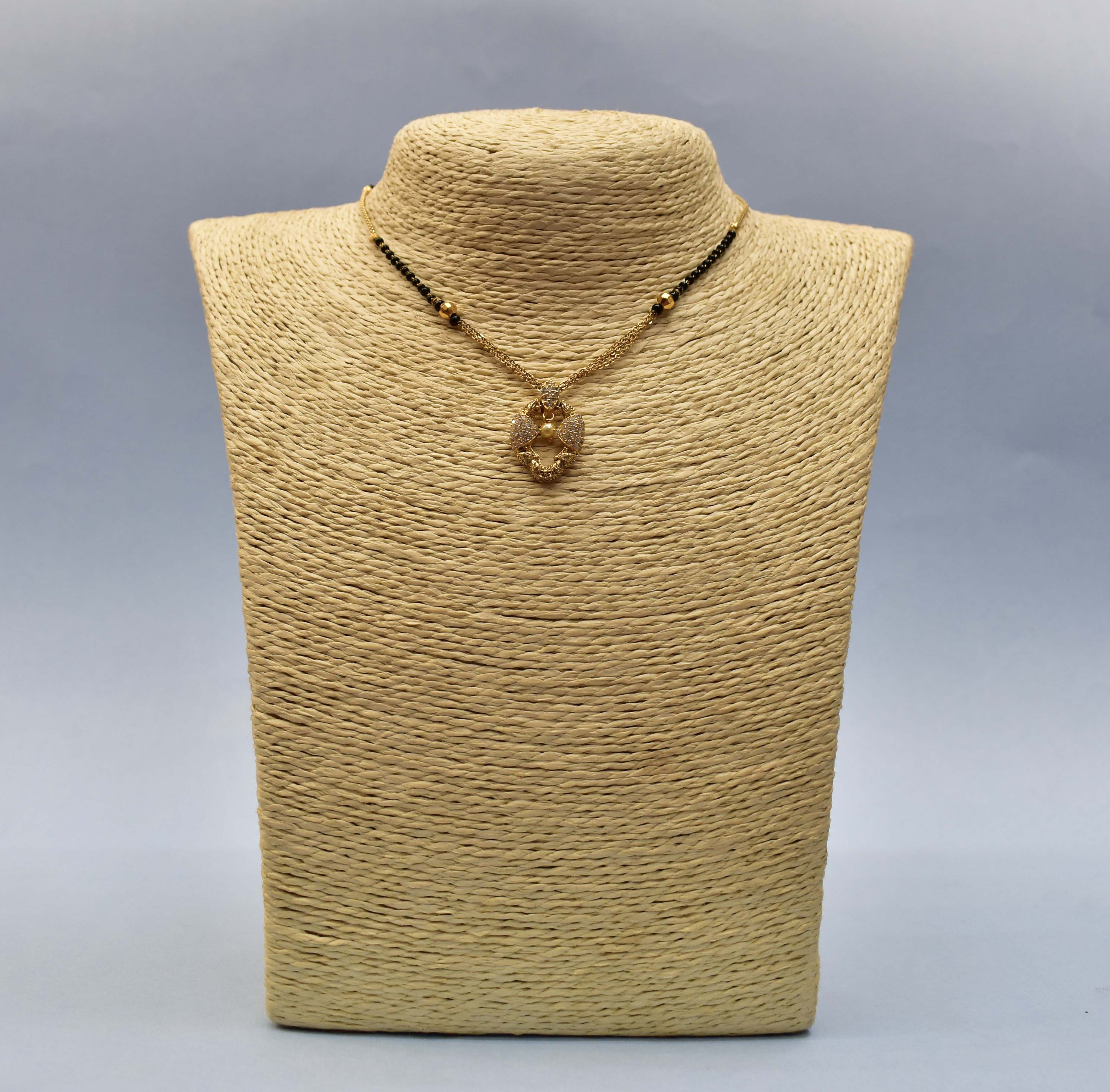 swarovski diamond mangalsutra