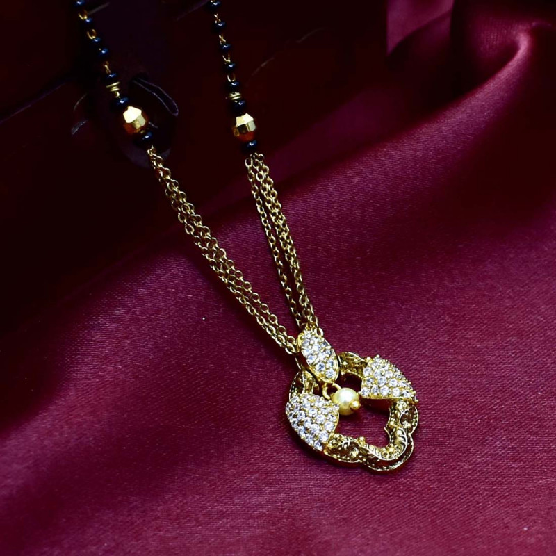 swarovski diamond mangalsutra