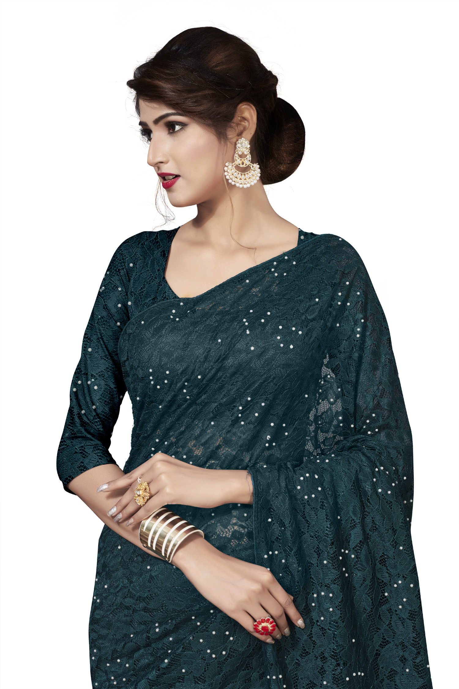 Hypnotic Peacock Color Designer Saree Vastraqueen Vastra queen black saree & lehenga review 2020 | affordable online shopping подробнее. hypnotic peacock color designer saree