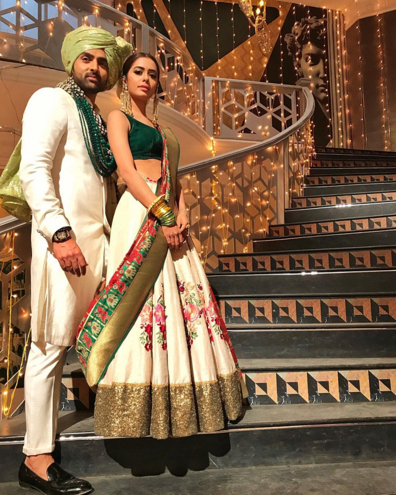 Tv Serial Actress In Off White Lehenga Choli For Wedding Vastraqueen Shop for the latest lehenga designs only on myntra. tv serial actress in off white lehenga