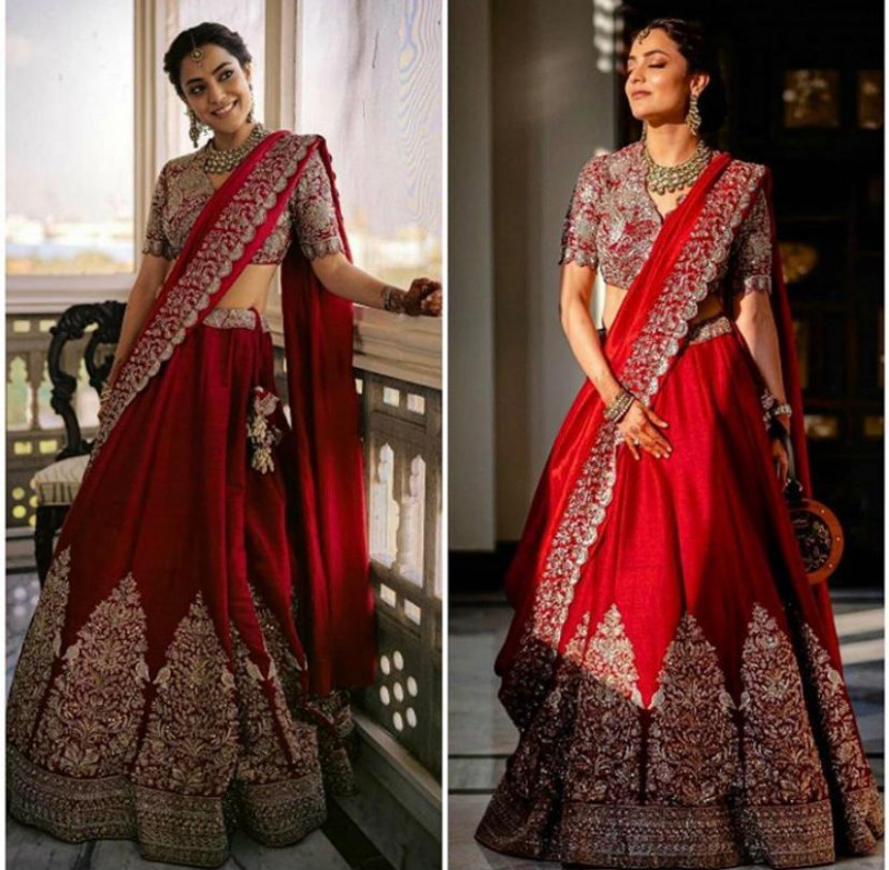 Coral Red Pearl Embellished Designer Bridal Lehenga Vastraqueen Parivar ceremony offers indian bridal lehenga with numerous designs which are. coral red pearl embellished designer