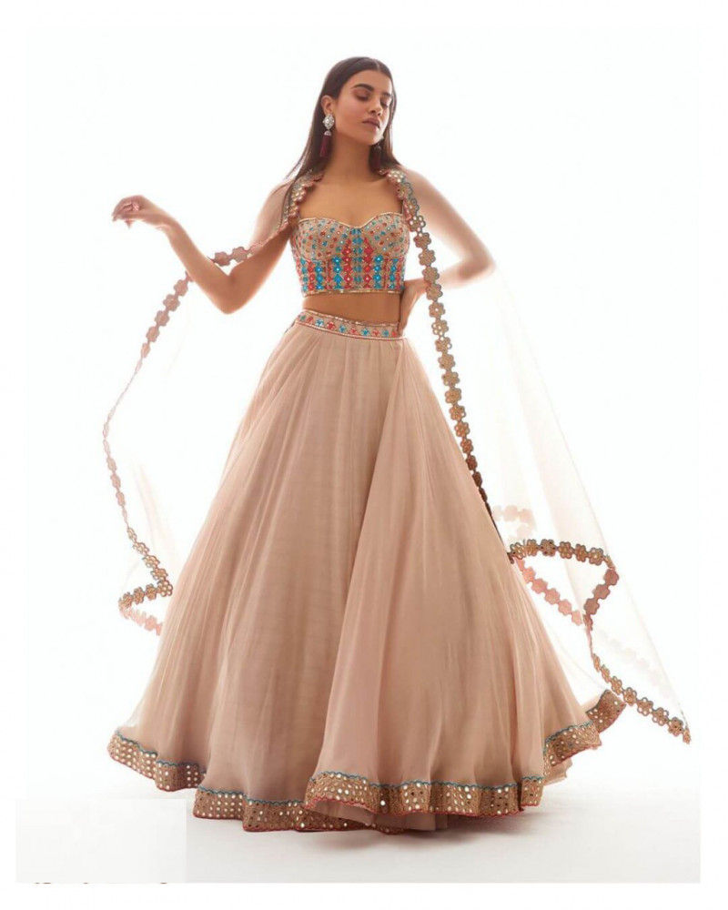 cream color party dress