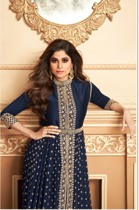 Designer Glowing Blue Bollywood Anarkali Suit Vastraqueen You'll receive email and feed alerts when new items arrive. designer glowing blue bollywood