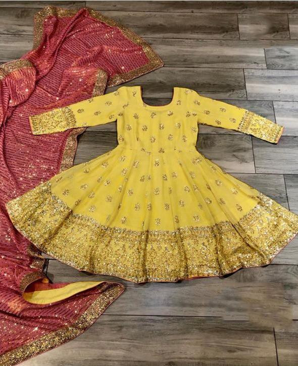 Traditional Sequin Work Yellow Lehenga Choli Vastraqueen Buy yellow georgette designer lehenga online india | sareeslane.com. traditional sequin work yellow lehenga