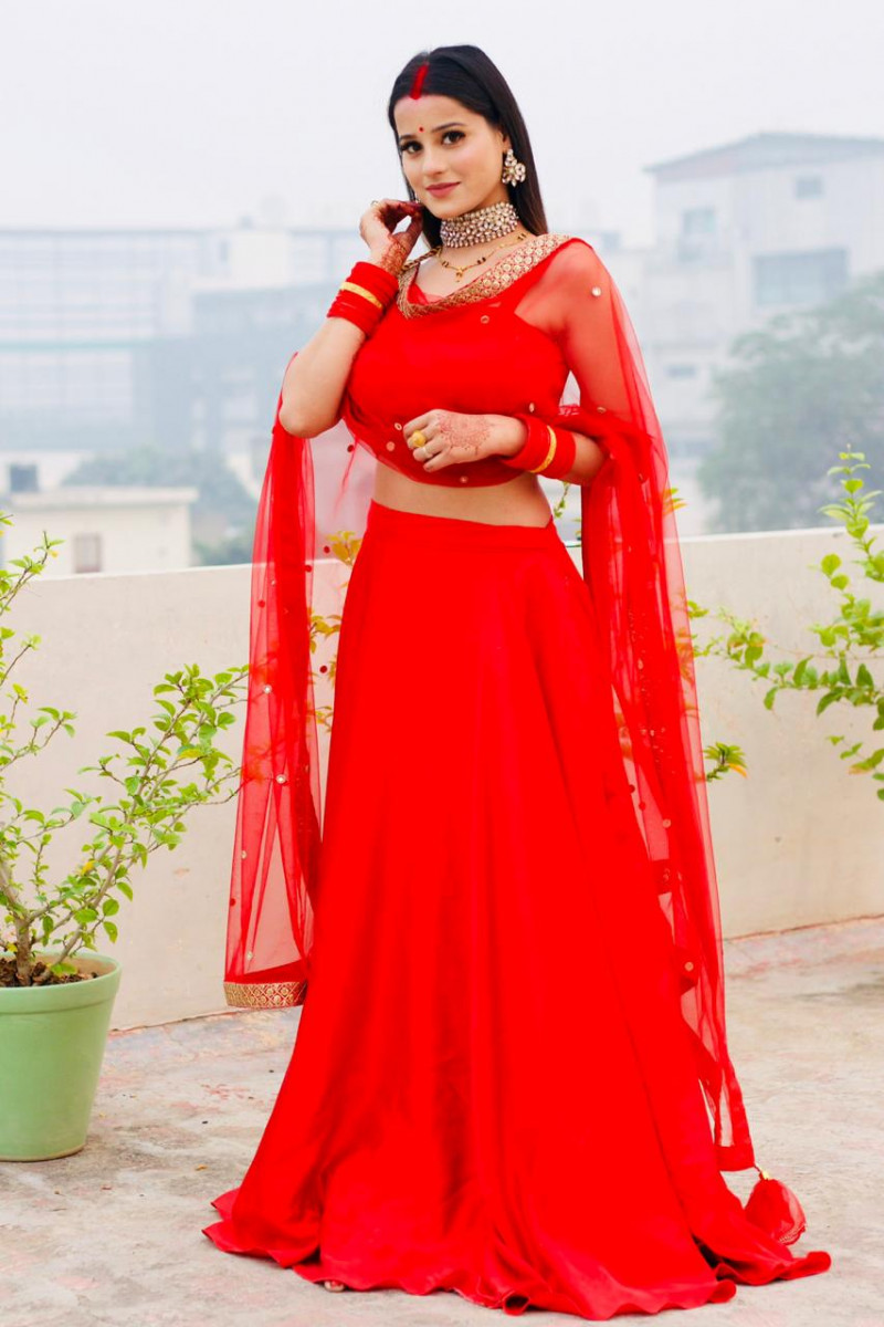 Georgeous Red Lehenga Choli For Party 