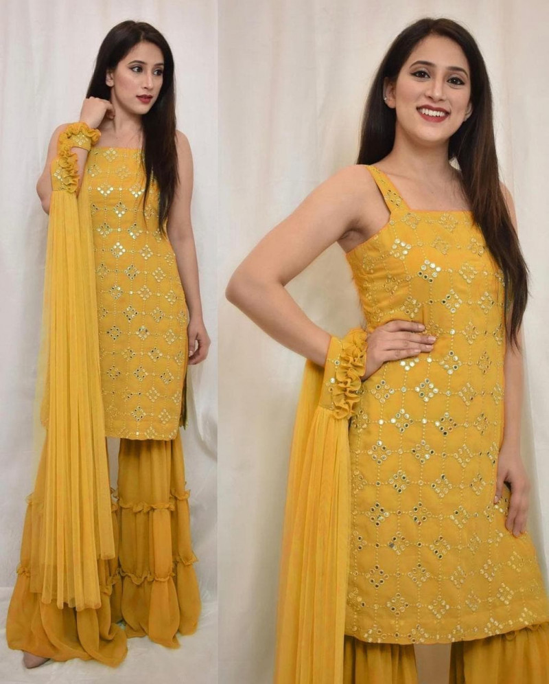 yellow gharara