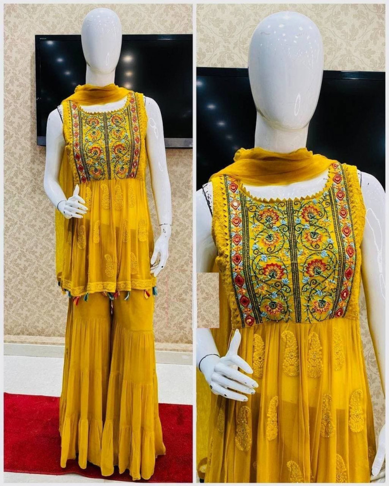 latest sharara pattern