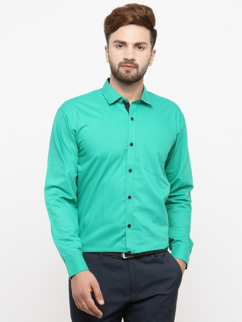 Rama Green Color Formal Wear Shirt