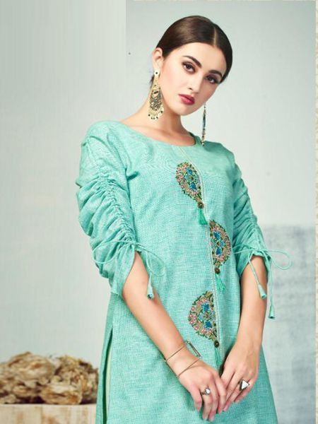 long kurtis with skirt