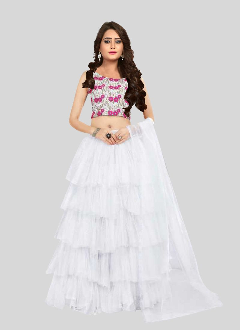 frill lehenga online shopping