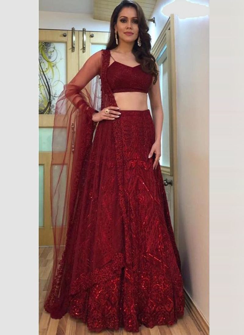 engagement lehenga style