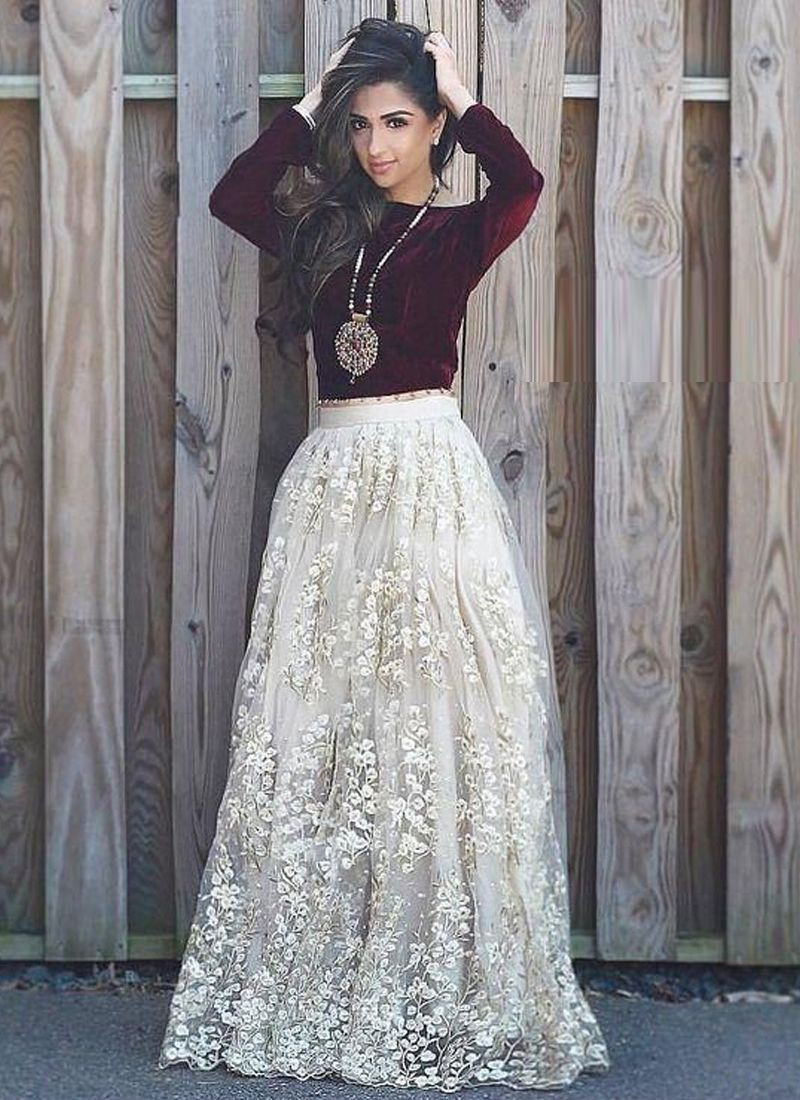 crop top skirt lehenga