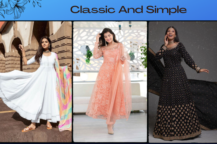 Buy Latest Casual Simple Anarkali Dress & Salwar Suit Online