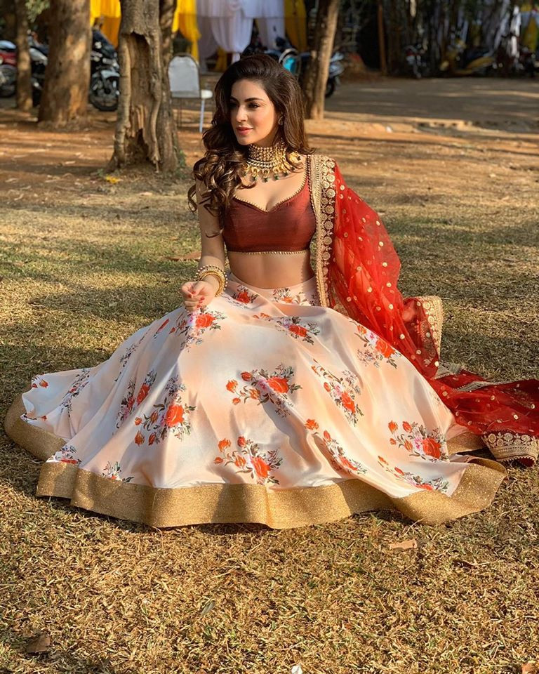 Flower Printed Lehenga